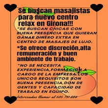 Se buscan masajistas