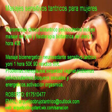 Masaje tantrico para mujeres