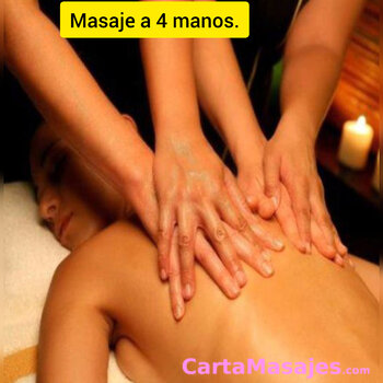 tercera imagen miniatura: Masaje a 4 manos particulares hotel domicilios