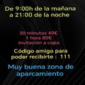 PARTICULARES De 9 MA&Ntilde;ANA A 21.00 NOCHE CON GANAS DE PASARLO BIEN  1h 80e